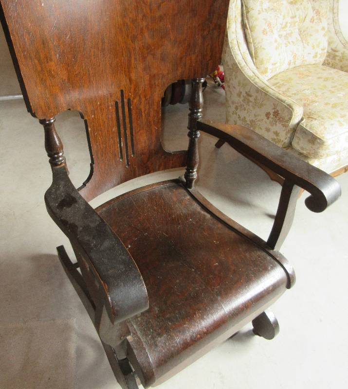 lot 165 image: PLATFORM ROCKER VERY OLD