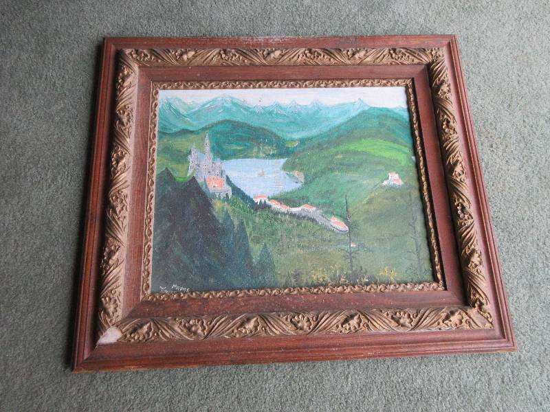 lot 168 image: OIL PRINT- CASTLE- MARGE TOWER