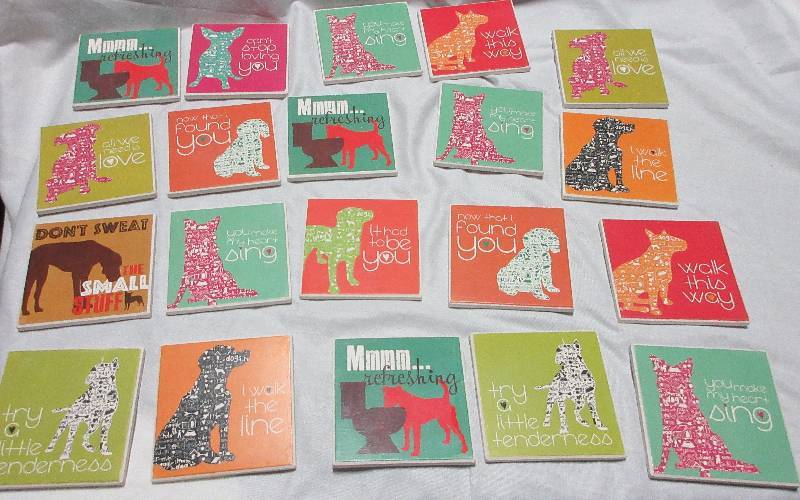 lot 69 image: 20 NEW COASTERS