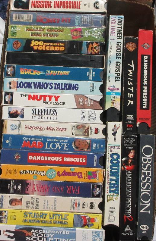 lot 77 image: 23 VHS MOVIES
