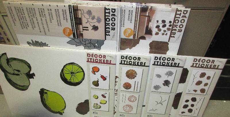 lot 188 image: NEW--12 WALL DECOR STICKERS