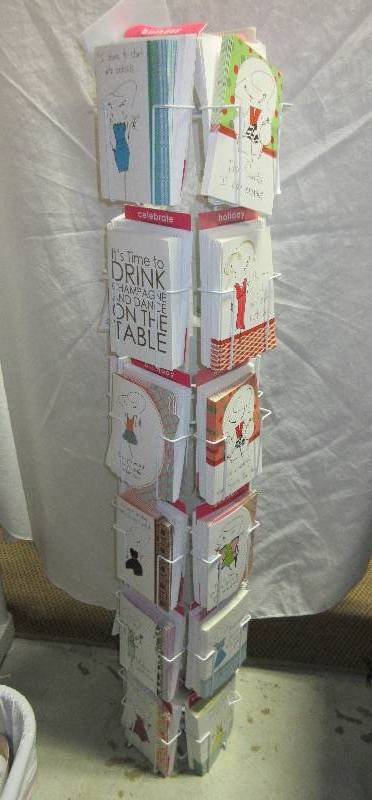 lot 196 image: RACK OF NEW CARDS
