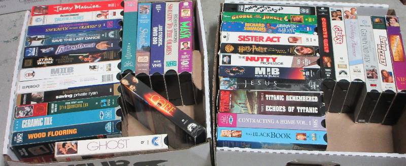 lot 217 image: 2 Boxes of VHS