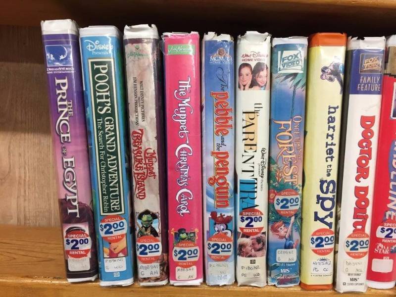 Kids VHS Tapes Arcade Machines, Shelving, Video Store Items KBID