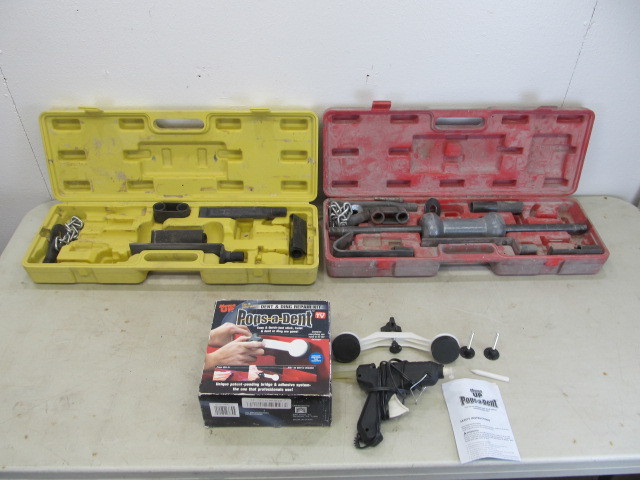 lot 28 image: Lot of Dent Pullers & Repair Tools