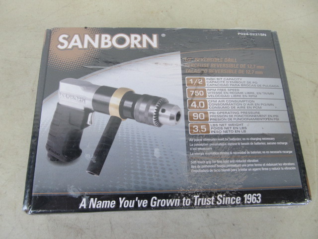 lot 31 image: BRAND NEW Sanborn 12 Reversible Drill