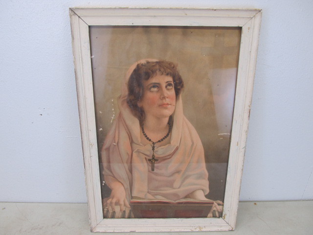 lot 41 image: Framed Antique Catholic Print