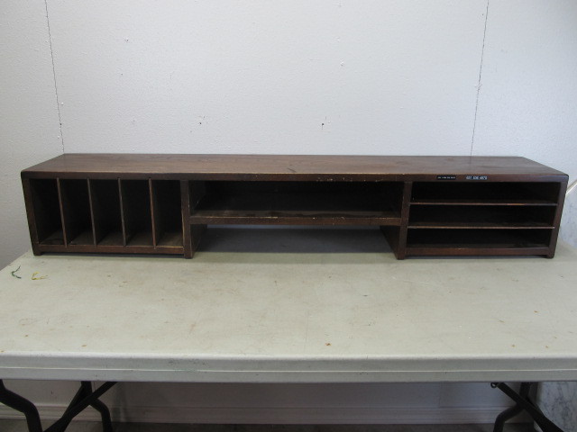 lot 49 image: Vintage Desk Top Organizer Cabinet