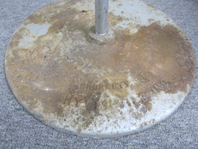 lot 66 image: Rare Vintage HYVIS Motor Oil Lollipop Sign Base