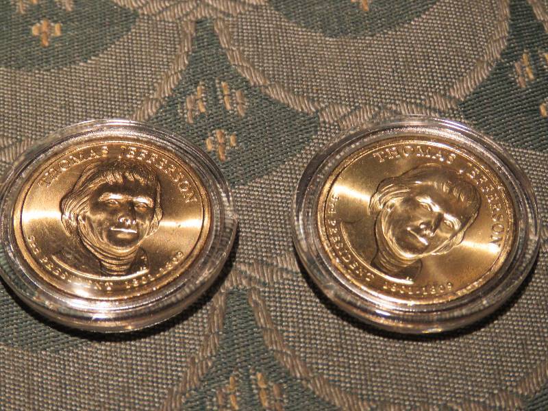 Thomas Jefferson One Dollar Coins