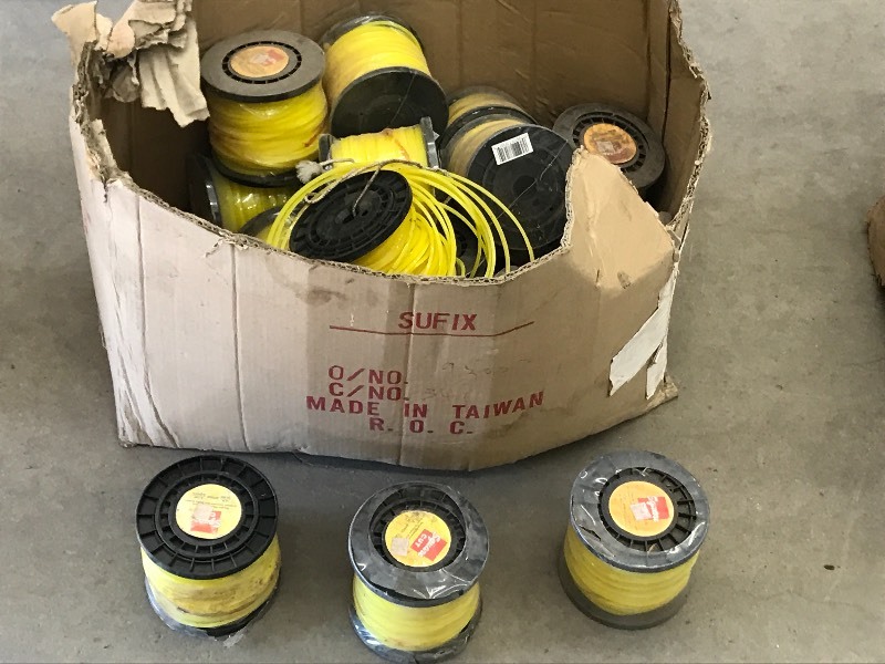 lot 25 image: Box Of Approx (18) Spools Of New Sq...
