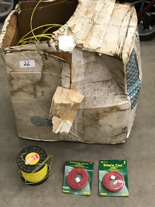 lot 26 image: Box Of Approx (4) Spools Of New Squ...