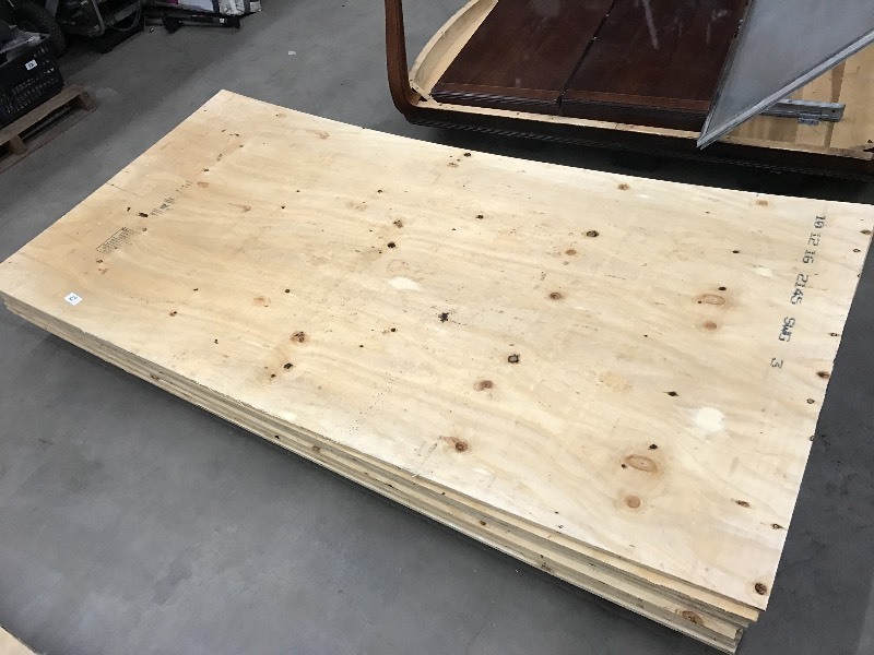 lot 27 image: (9) Unused 4x8 Sheets Of Plywood ...
