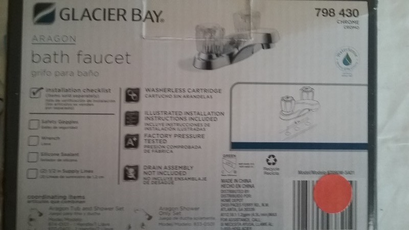 Glacier Bay, Aragon Bath Faucet