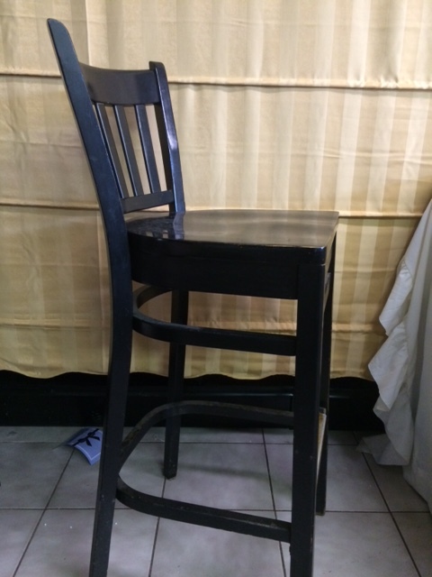 2 UNITS Black Bar Stools