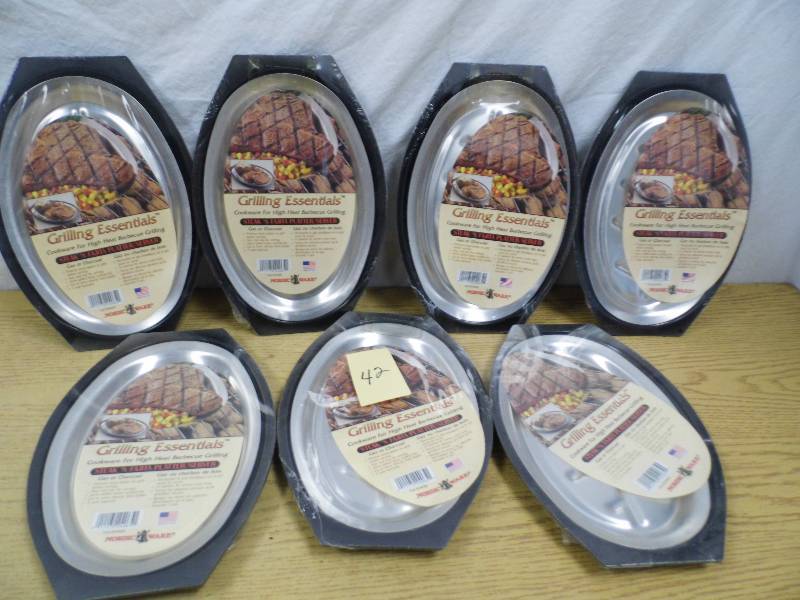 lot 42 image: Lot of 7 Grilling Essentials Platters