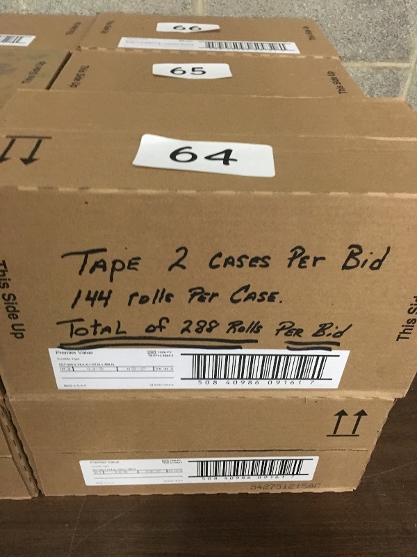 2 cases of Scotch style tape