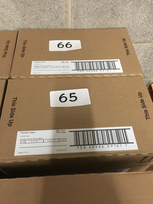2 cases of Scotch style tape