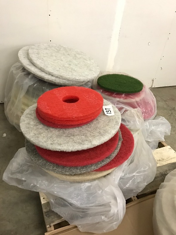 Pallet lot of floor cleaning pads