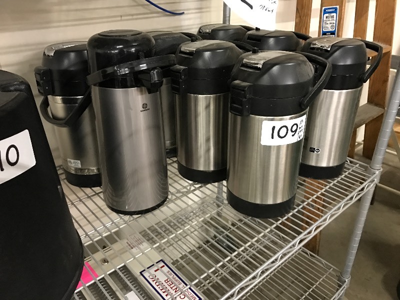 Lot of coffee air pots