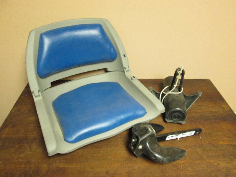 lot 80 image: Boat Seat and Anchor