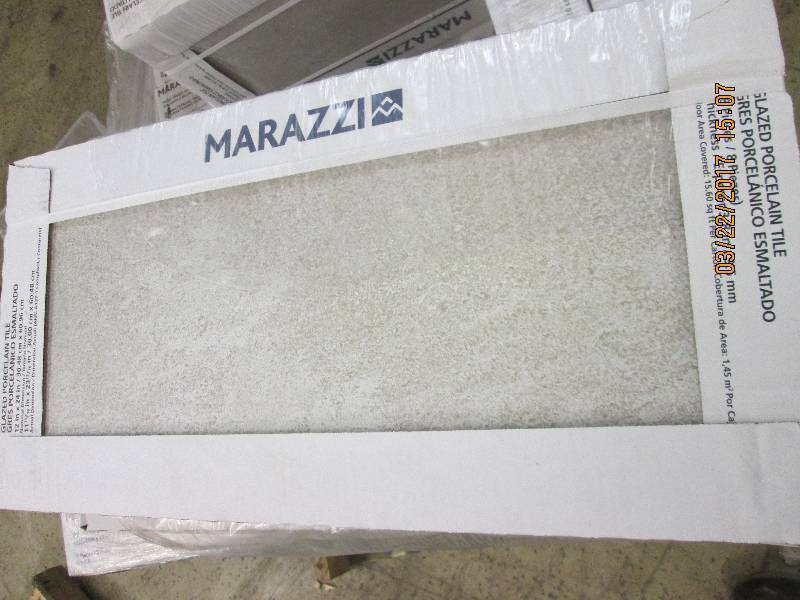 4 boxes Marazzi 12x24 glazed porc...