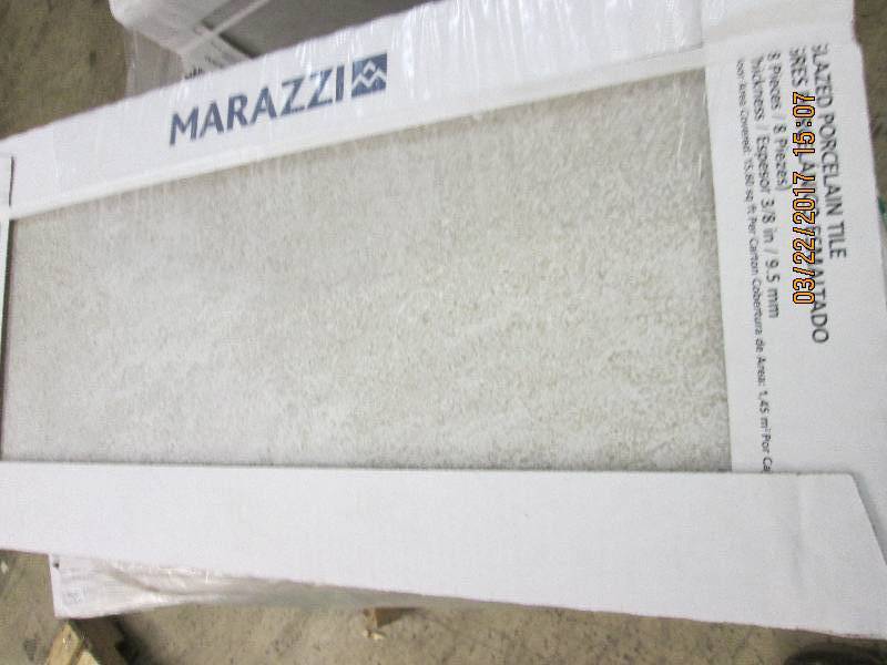 4 boxes Marazzi 12x24 glazed porc...