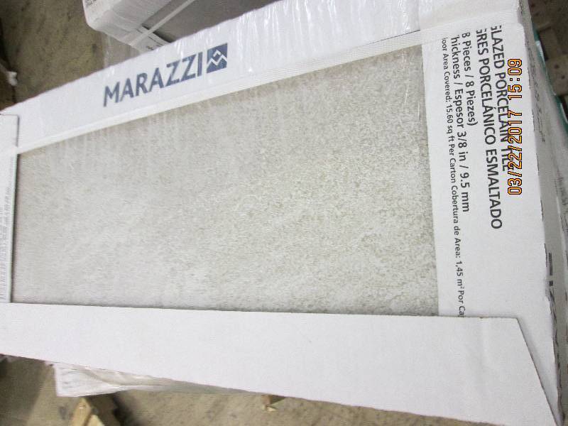 4 boxes Marazzi 12x24 glazed porc...