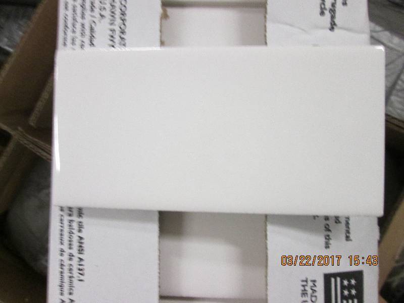 7 boxes brand new Daltile white cer...