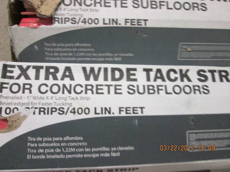4 boxes extra wide tack strips for ...
