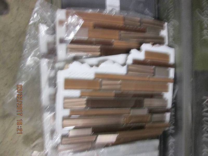 6 12x12 Gold Drop mosaic tiles an...