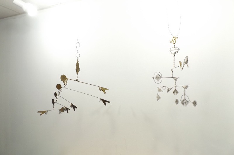 lot 21 image: 2 Hand Crafted Brass Celtic Themed Mobiles