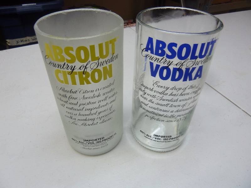 lot 11 image: Absolute Vodka Glasses or Vases