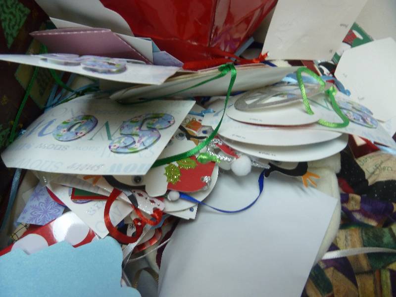 lot 76 image: Tub of Gift Bags and More