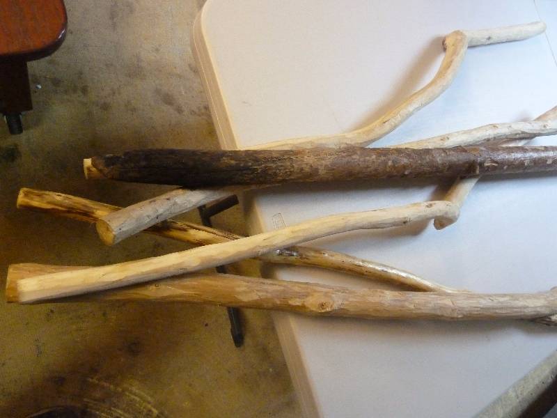 lot 105 image: Wood Walking Sticks