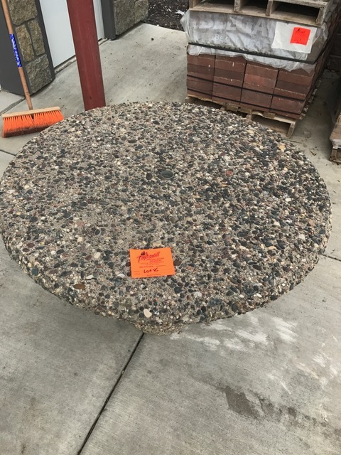 Exposed Aggregate table...