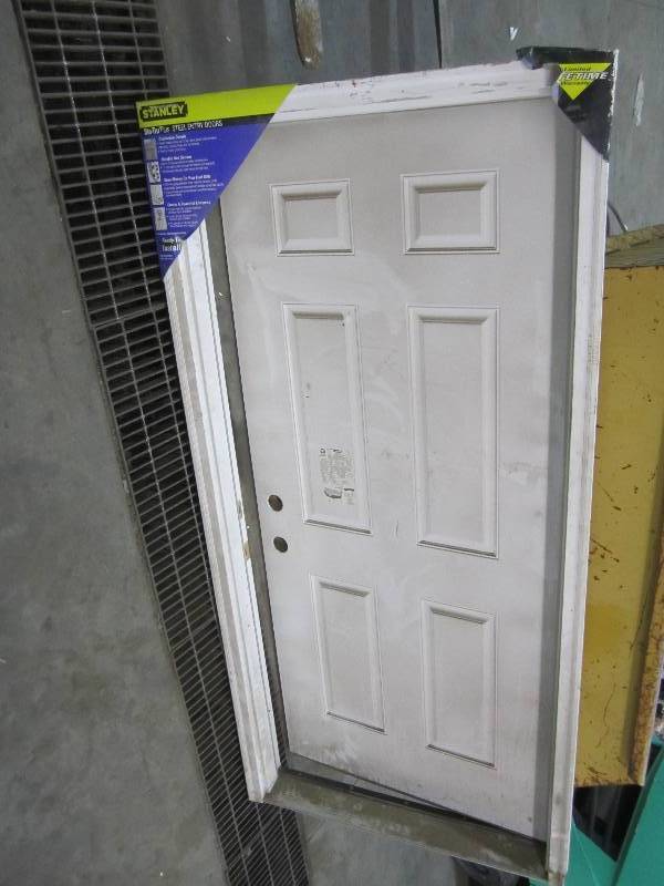 Stanley steel entry door, see photo...