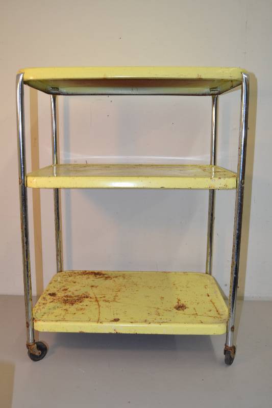 lot 158 image: Metal Kitchen Cart
