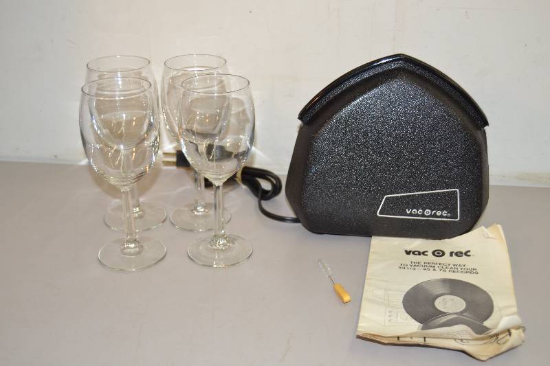 lot 235 image: Vac O Rec, Wine Glasses
