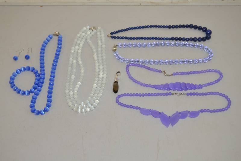 lot 312 image: Crystal Beaded Necklaces