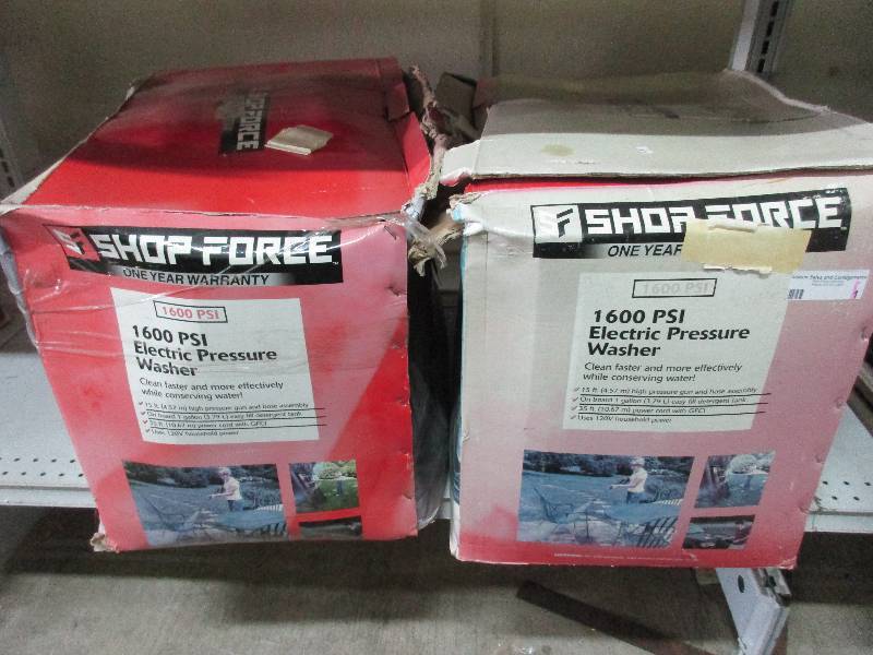 2 shop force 1600 PSI electric pressure washers