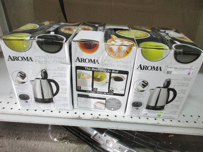 3 aroma H20 xpress electric kettles