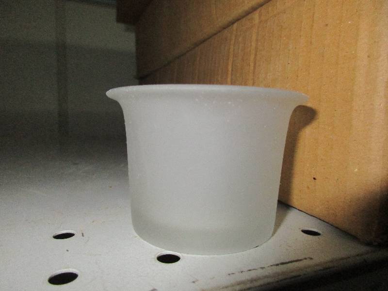 frosted glass tea light candle holders