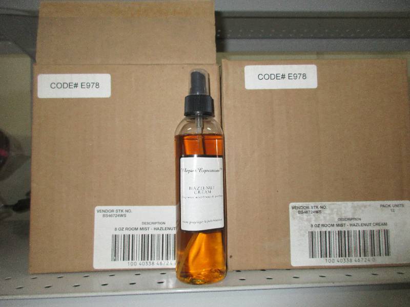 24 hazelnut cream room spray bottles 8oz
