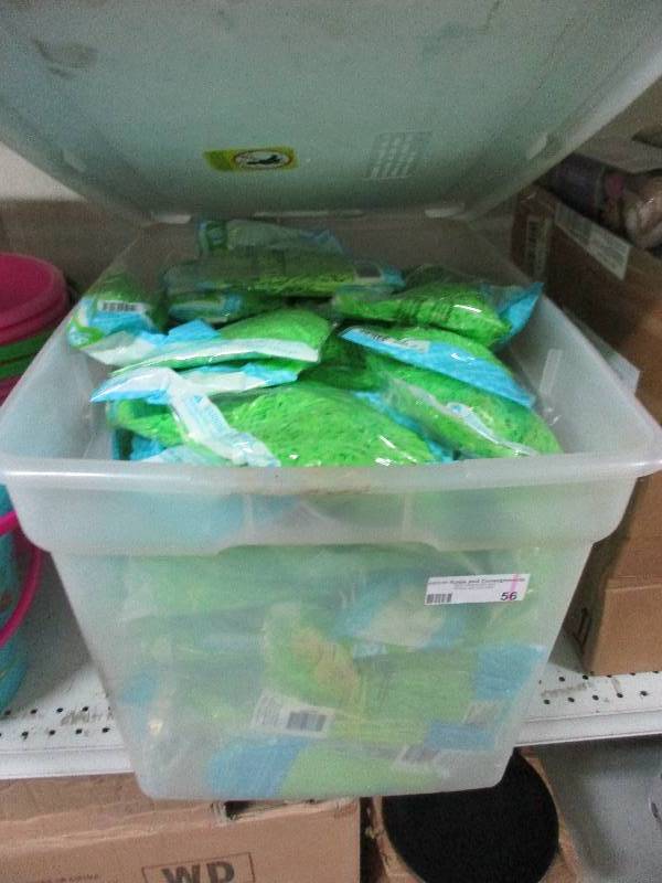 tote of Easter grass