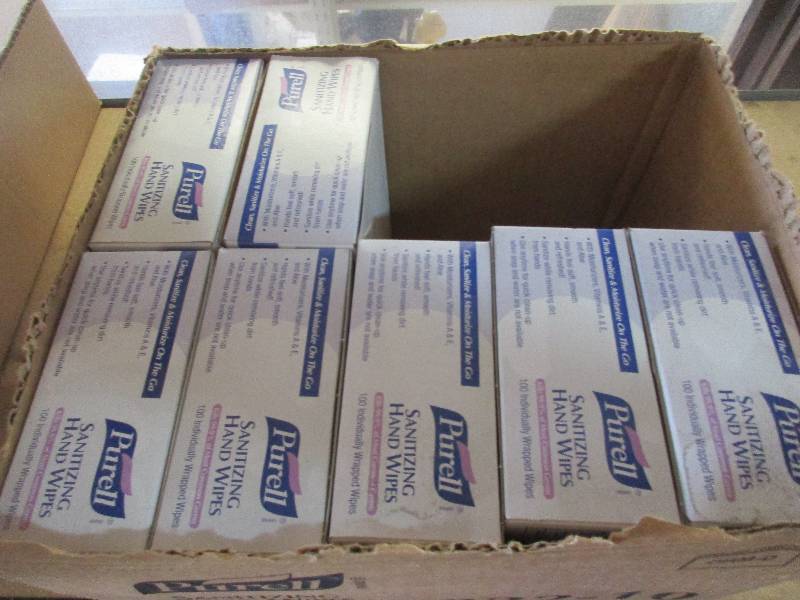 7 boxes purell sanitizing hand wipes