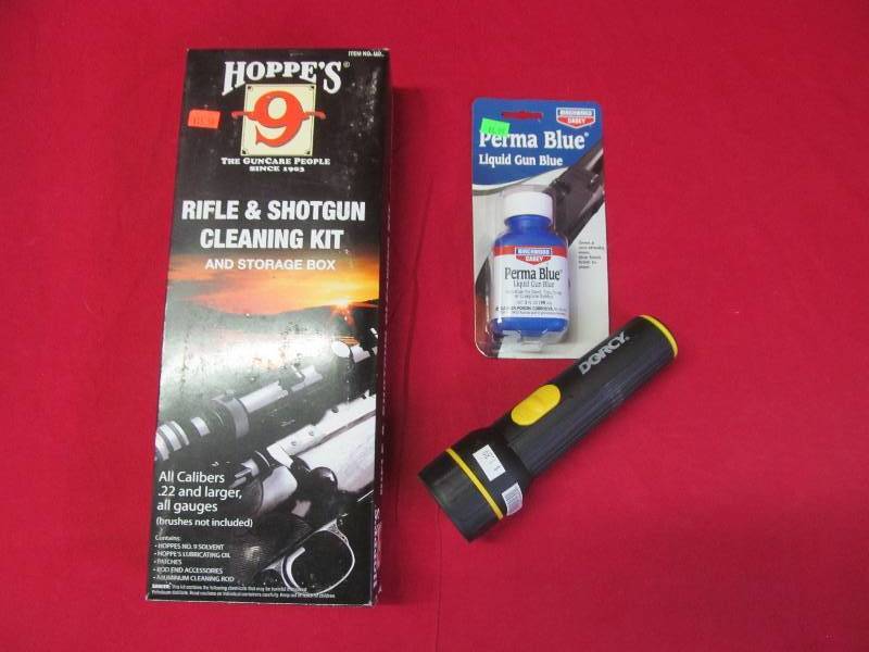 lot 123 image: gun cleaning supplies