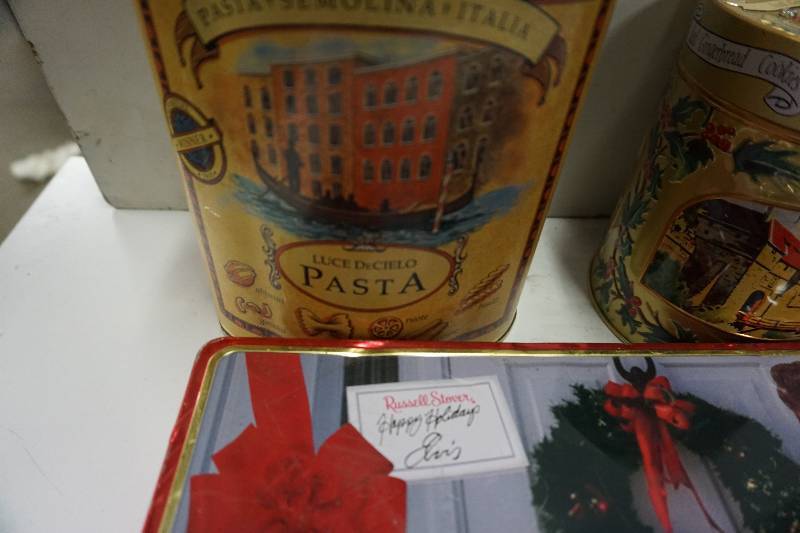 Lot of Antique Decorative Tins