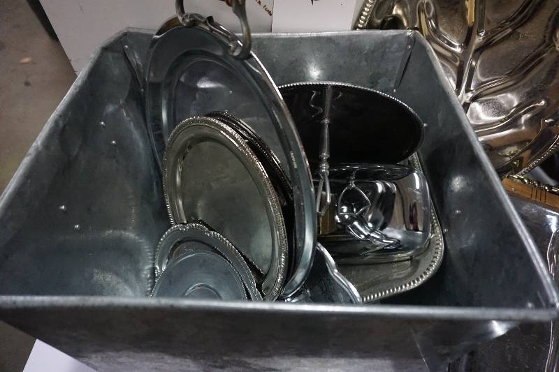 Lot of Sterling Silver Serving Trays