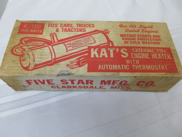 lot 21 image: Vintage NOS Auto Engine Heater